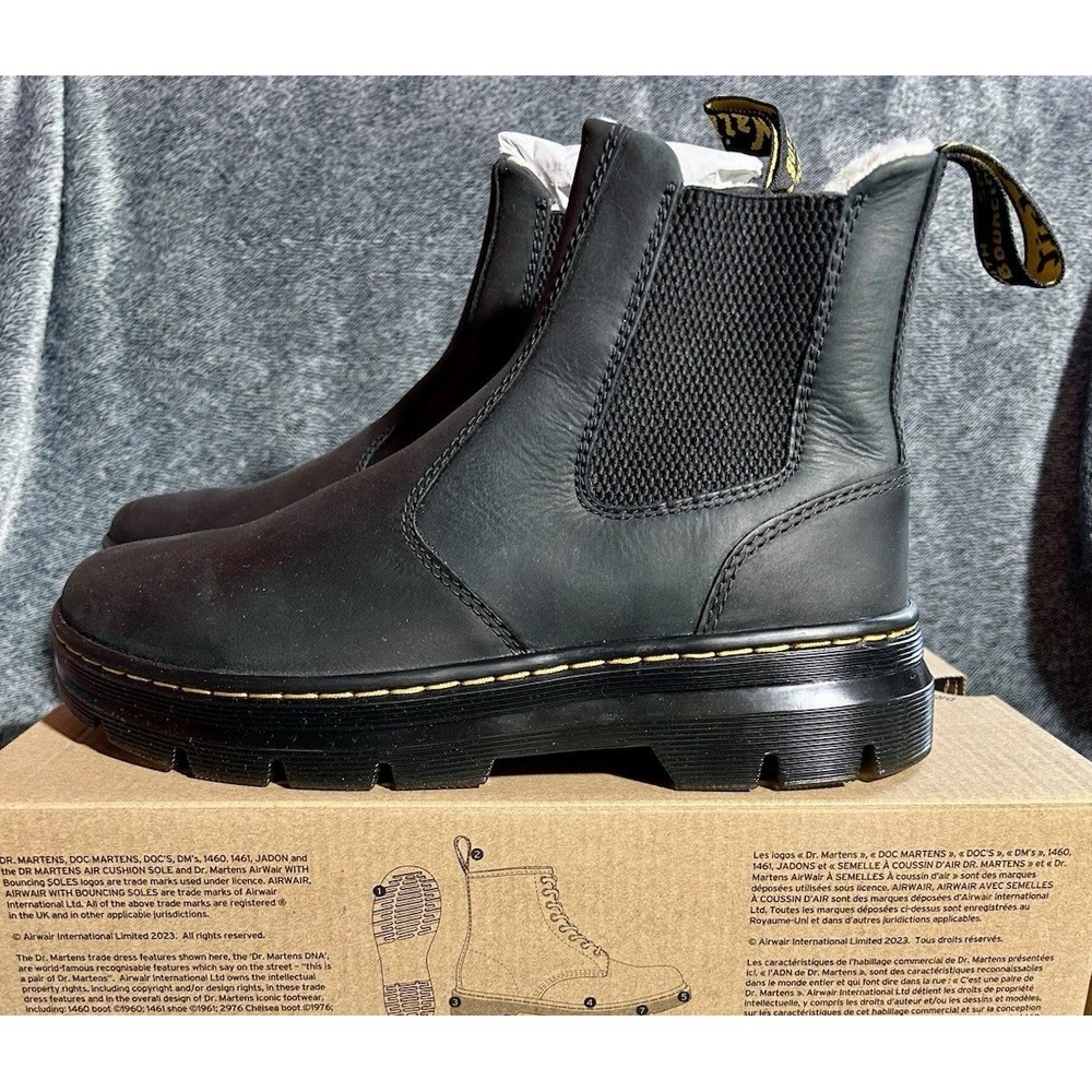 Dr. Martens Embury WL Black Boots Women's 8 / Men's 7 Republic WP 41533001